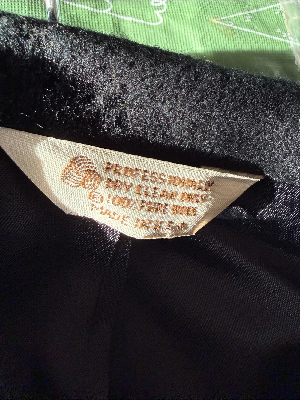 Alan Michael Men's Black Wool-Blend Sport Coat Blazer